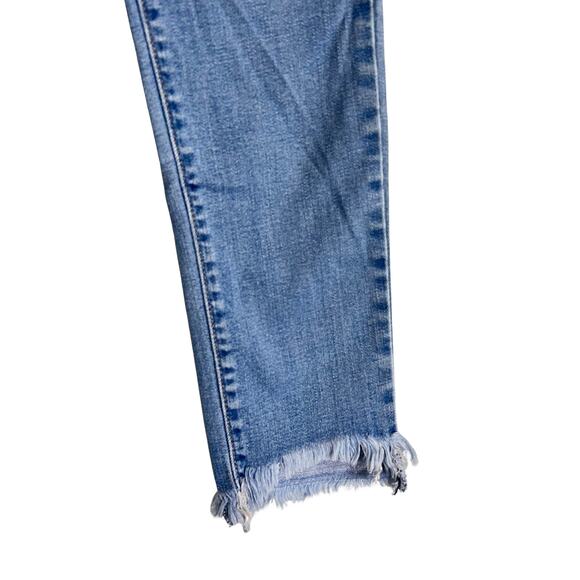 Levi’s 721 High Rise Skinny Jeans Women 30x30 Light Wash Frayed Hem Denim - Picture 6 of 7